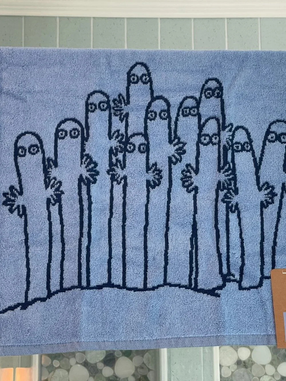 Moomin Arabia Weird Blue Creature Hand Towel – Oversized Reversible Wow Gift